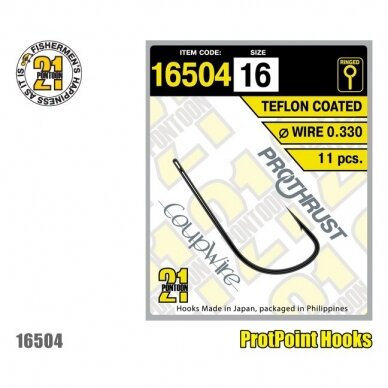 16504 HOOKS TEFLON RINGED