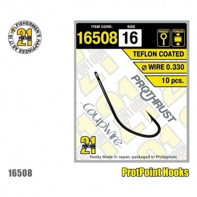 16508 HOOKS TEFLON RINGED