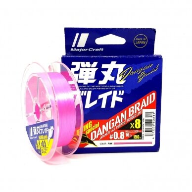 DANGAN BRAID X8 PE-LINE SERIES, 150M, Pink